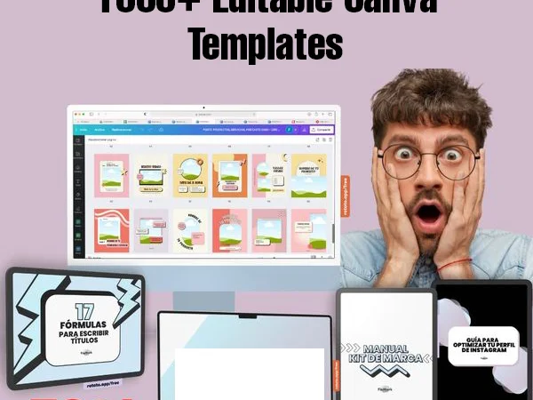 1000+EDITABLES CANVA TEMPLATES